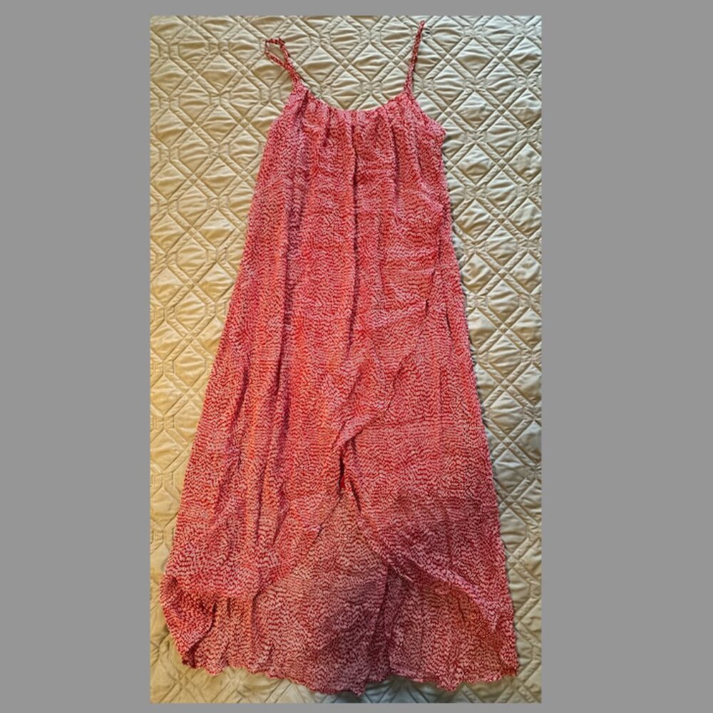 H&M Red & White Printed Dress | Size 10 | Lightweight & Stylish
